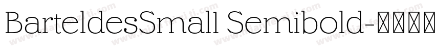 BarteldesSmal1 Semibold字体转换